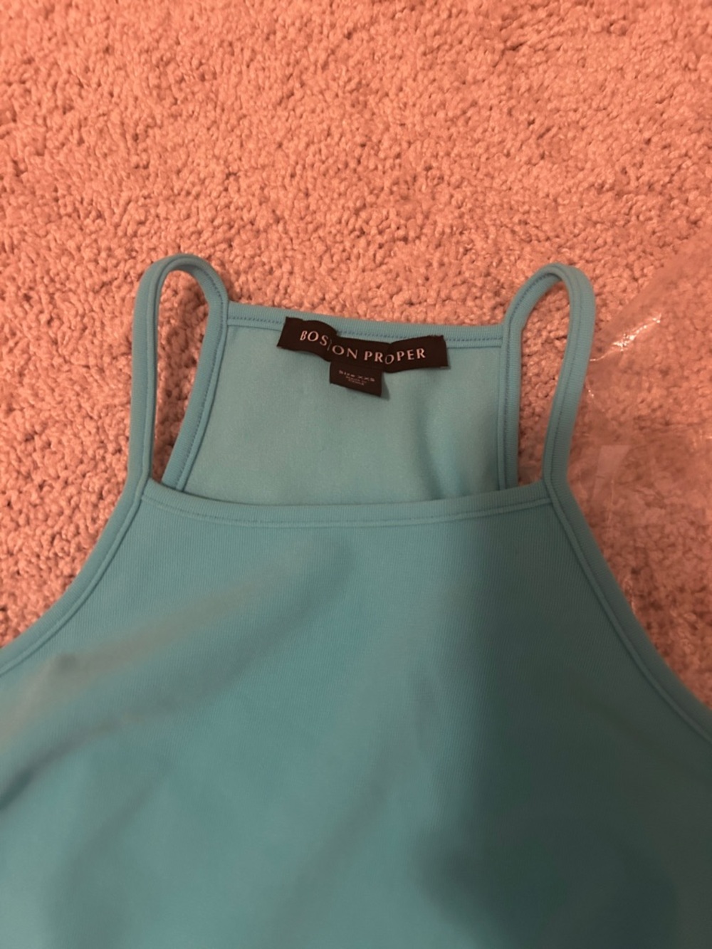 Boston Proper Aqua High-Neck Midi travel Dress - Picture 3 of 4